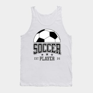 Soccer player est 2024 ball Tank Top